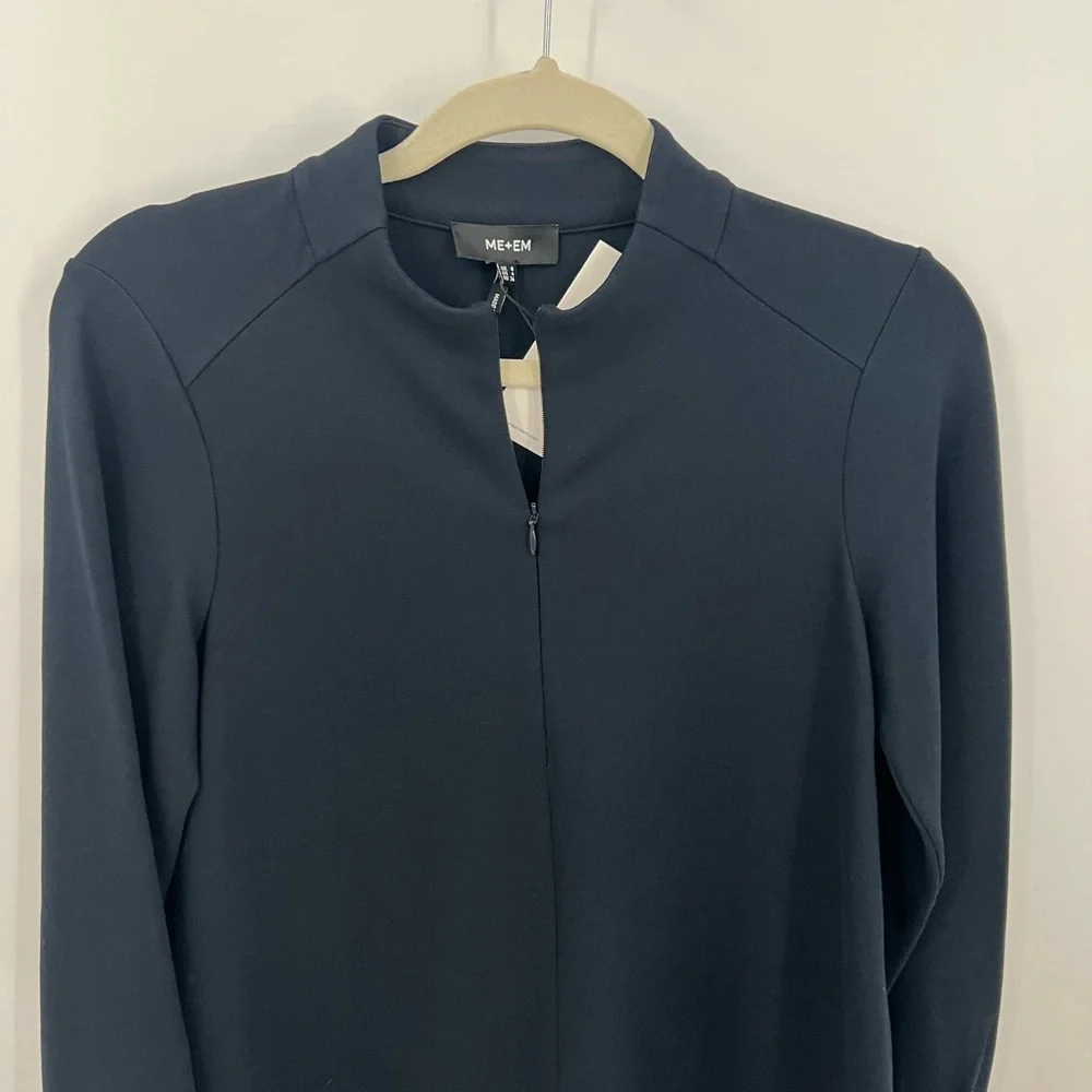 ME+EM travel tailoring balloon sleeve ponte swing top - Picture 4 of 12